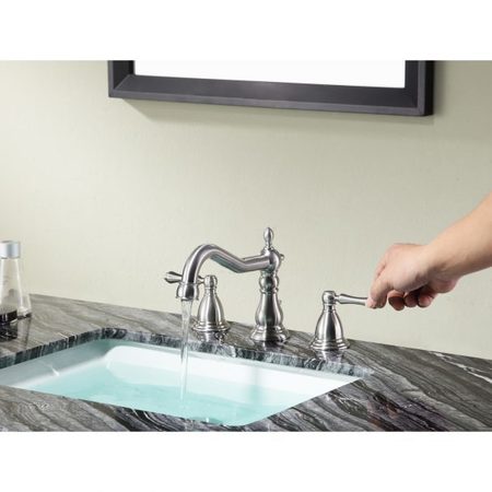 Anzzi Highland 8" Widespread 2-Handle Bathroom Faucet in Brushed Nickel L-AZ135BN